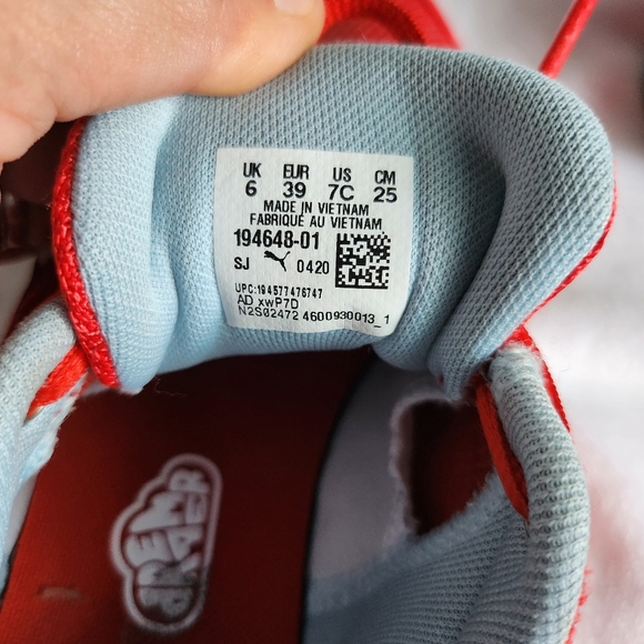 PUMA rs dreamer summer hustle,fiery red basketball shoes, boys size 7c - Picture 7 of 7